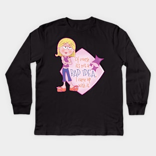 Lizzie Has No Bad Ideas Kids Long Sleeve T-Shirt